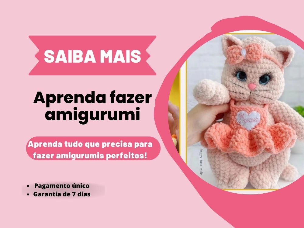 Aprenda a fazer amigurumis com nossos tutoriais passo a passo, desde os pontos básicos até padrões mais complexos. Divirta-se criando seus próprios bonecos de crochê!