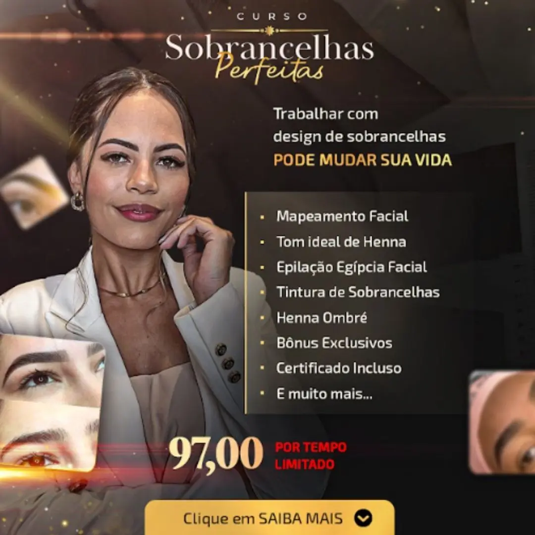 Curso Sobrancelhas Perfeitas + 5 Bônus