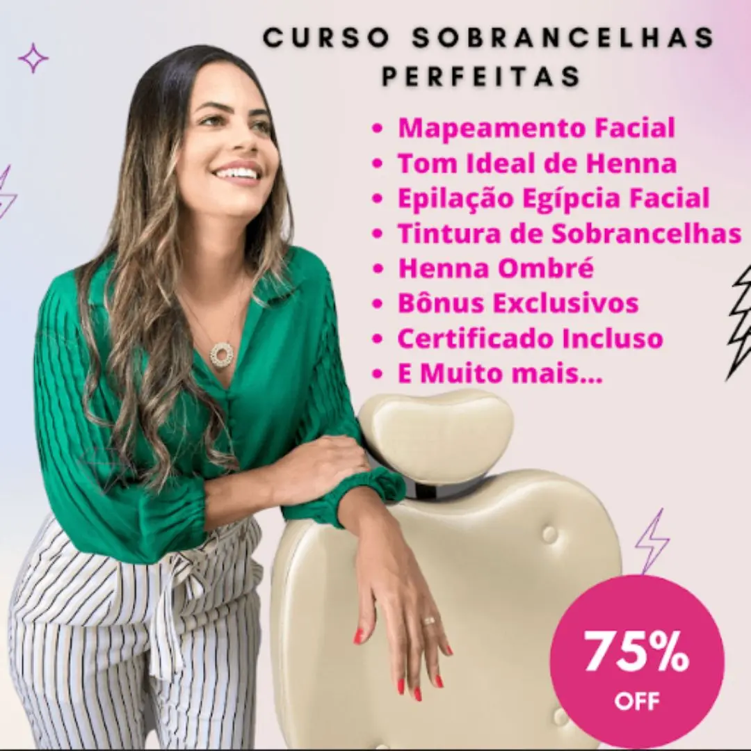 Curso Sobrancelhas Perfeitas com Certificado