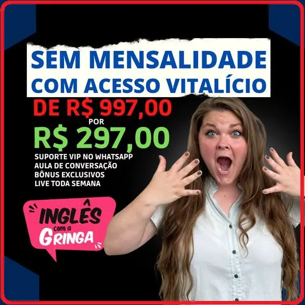 Curso de Inglês com a Gringa